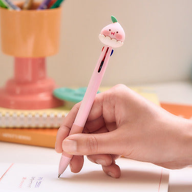 Kakao Friends - Peach Peach Figurine 3stylo Little Apeach Pen